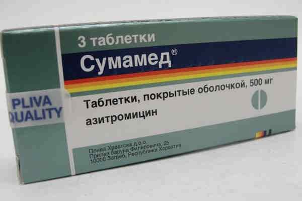 Сумамед в таблетках при ангине 